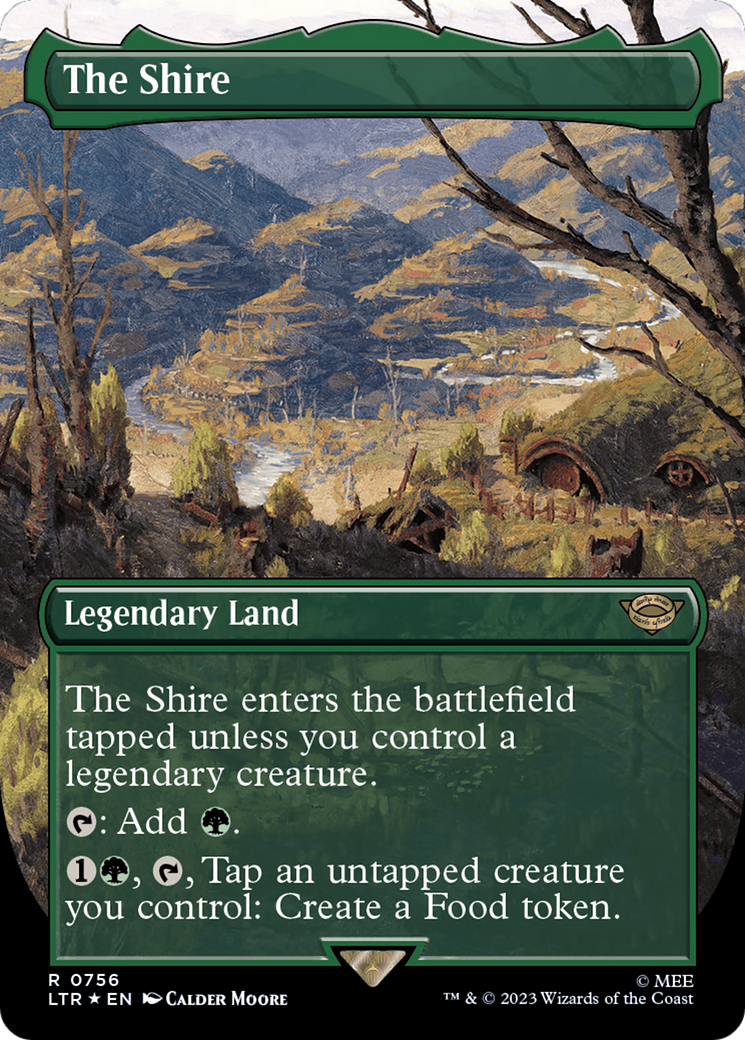 The Shire (Borderless) (Surge Foil) (LTR-756) - The Lord of the Rings: Tales of Middle-earth (Borderless) Foil