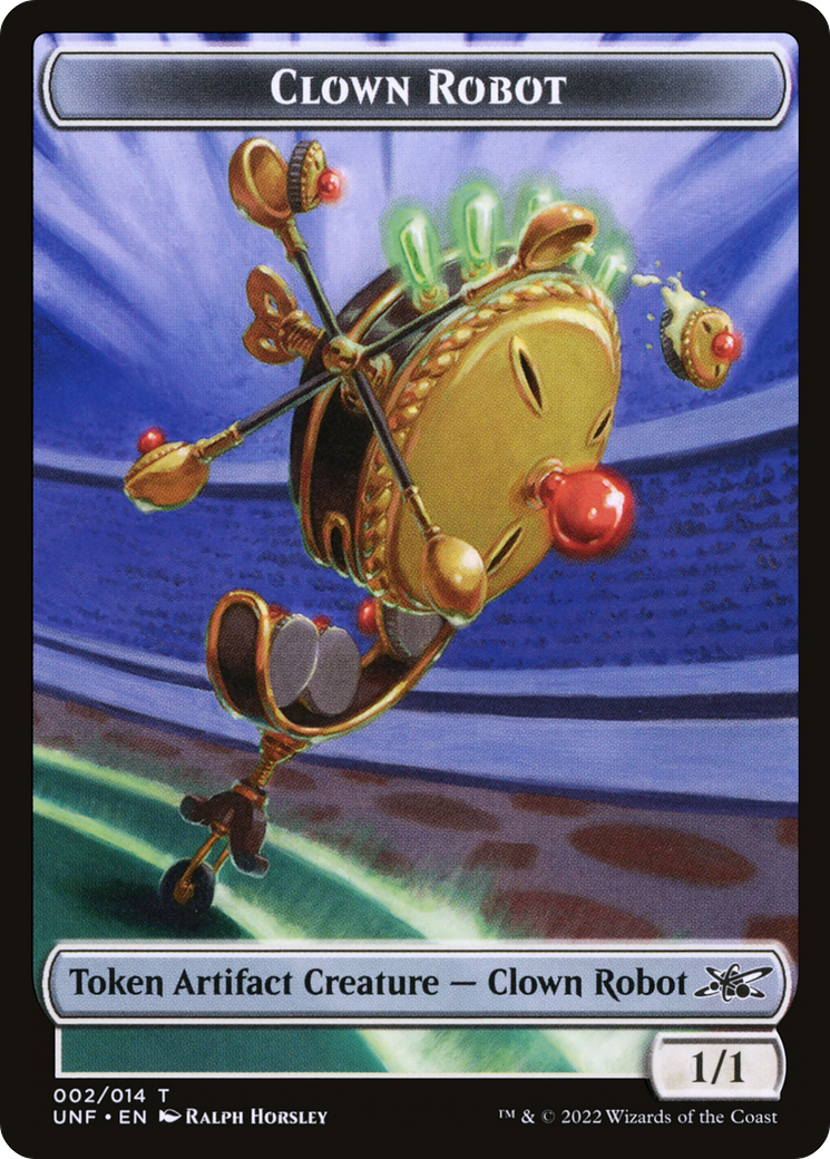 Clown Robot (TUNF-002) - Unfinity Tokens Foil