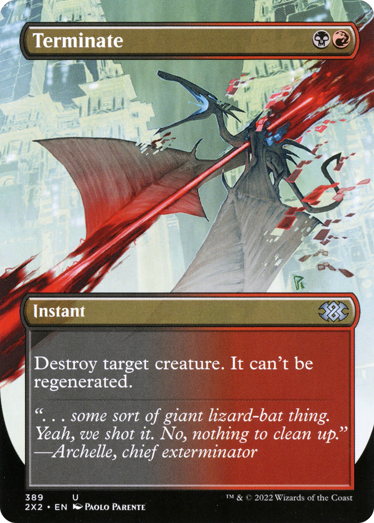 Terminate (2X2-389) - Double Masters 2022 (sans bordure) Foil 