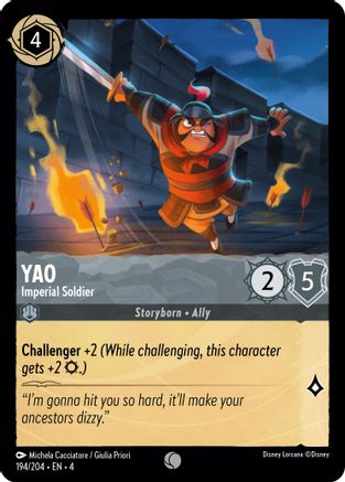 Yao - Soldat Impérial (194/204) - Le Retour d'Ursula 