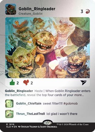 Goblin Ringleader (Rainbow Foil) (SLD-1616) - Secret Lair Drop Series Foil
