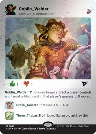 Goblin Welder (Rainbow Foil) (SLD-1617) - Secret Lair Drop Series Foil