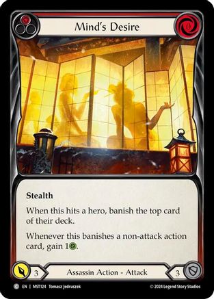 Désir de l'esprit (rouge) (MST124) - Feuille arc-en-ciel Part the Mistveil 