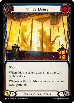 Désir de l'esprit (bleu) (MST126) - Feuille arc-en-ciel Part the Mistveil 