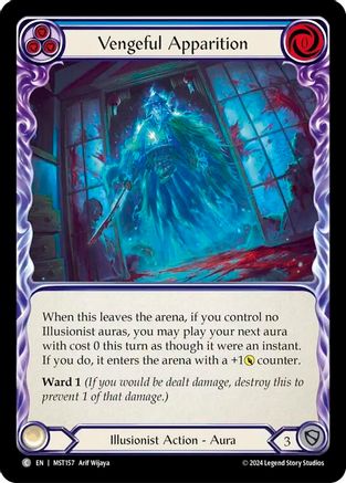 Apparition vengeresse (bleu) (MST157) - Feuille arc-en-ciel de Part the Mistveil 