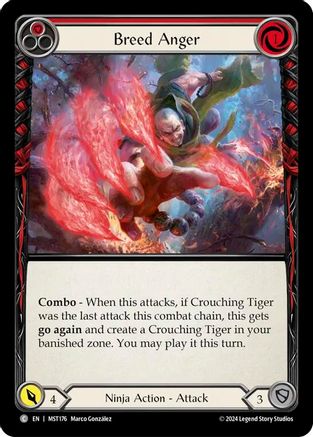 Breed Anger (Rouge) (MST176) - Feuille arc-en-ciel de Part the Mistveil 