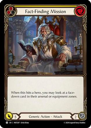 Mission d'enquête (jaune) (MST207) - Feuille arc-en-ciel de séparation du voile de brume 