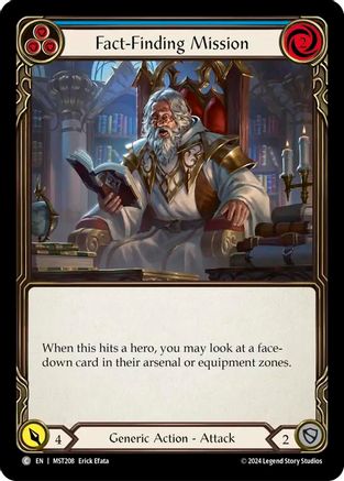 Mission d'enquête (bleu) (MST208) - Feuille arc-en-ciel « Part the Mistveil » 