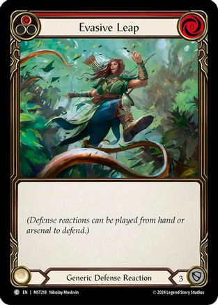 Evasive Leap (Rouge) (MST218) - Feuille arc-en-ciel de Part the Mistveil 