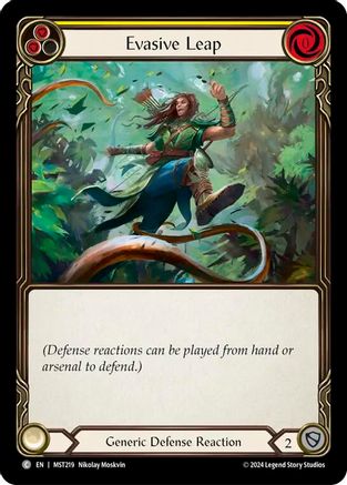 Evasive Leap (Jaune) (MST219) - Feuille arc-en-ciel de Part the Mistveil 