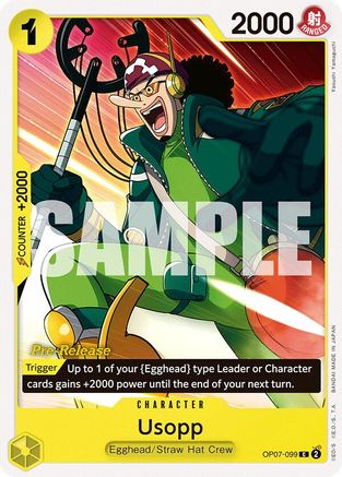 Usopp (OP07-099) - Cartes de pré-version 500 ans dans le futur 
