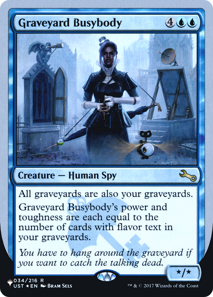 Graveyard Busybody (LIST-034/216) - The List (Unfinity Foil Edition) Foil