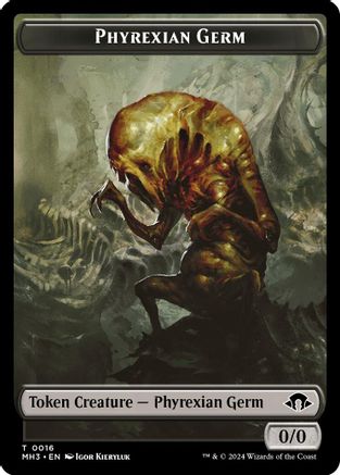 Phyrexian Germ // Blood Double-Sided Token (MH3-16 // 29) - Modern Horizons 3 Foil