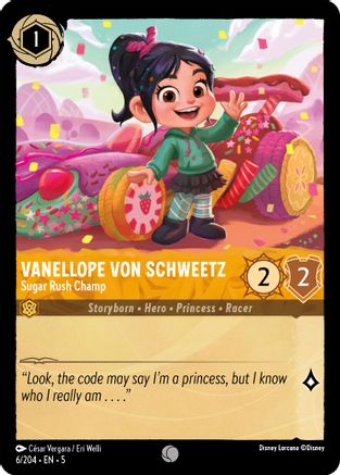 Vanellope von Schweetz - Sugar Rush Champ (6/204) - Shimmering Skies Cold Foil 