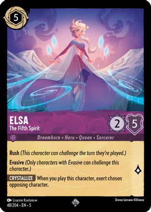 Elsa - Le Cinquième Esprit (48/204) - Ciels chatoyants, feuille froide 