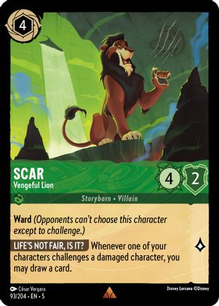 Scar - Lion vengeur (93/204) - Ciels chatoyants 