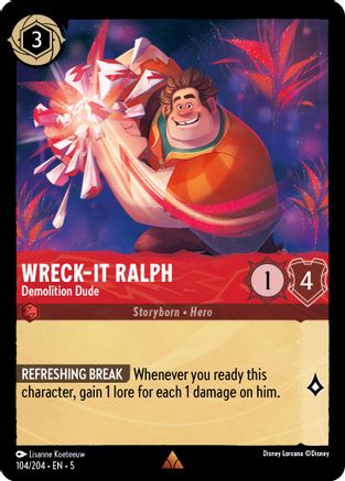 Les Mondes de Ralph - Demolition Dude (104/204) - Shimmering Skies Cold Foil 