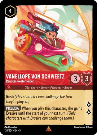 Vanellope von Schweetz - Random Roster Racer (124/204) - Feuille froide Shimmering Skies 