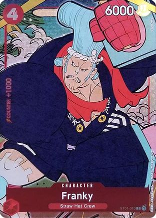 Franky (Version anglaise, coffret 1er anniversaire) (ST01-010) - Cartes promotionnelles One Piece Foil