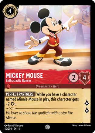 Mickey Mouse - Danseur enthousiaste (112/204) - Ciels scintillants 