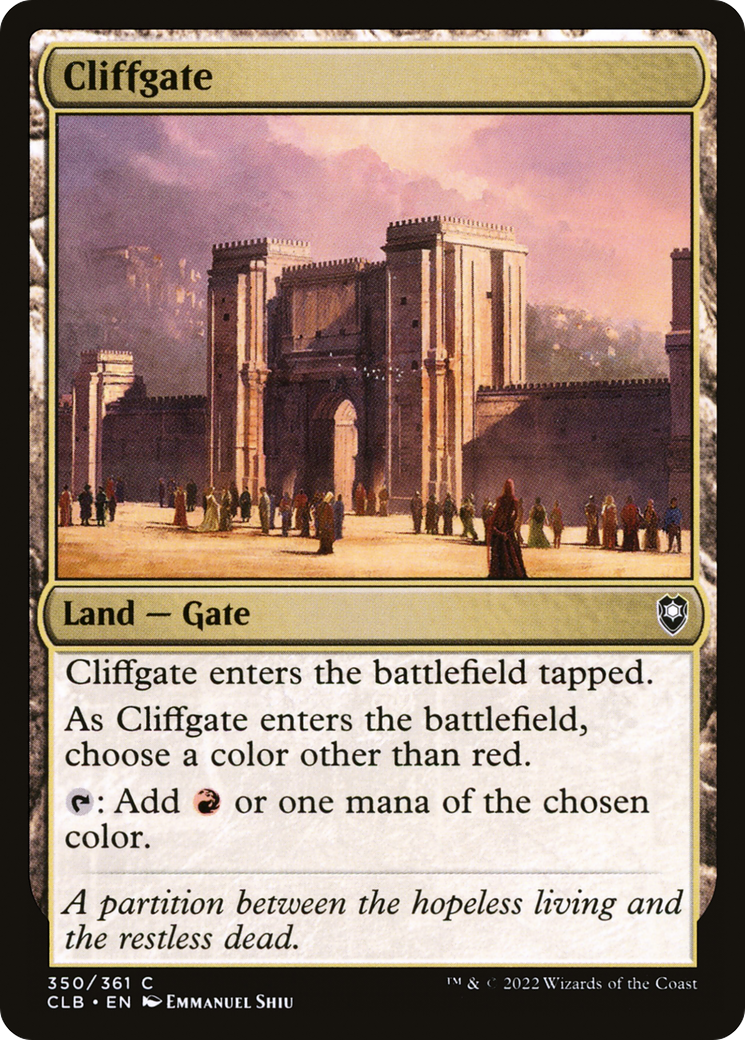 Cliffgate (CLB-350) - Commander Legends : La Bataille pour Baldur's Gate (version papier) 
