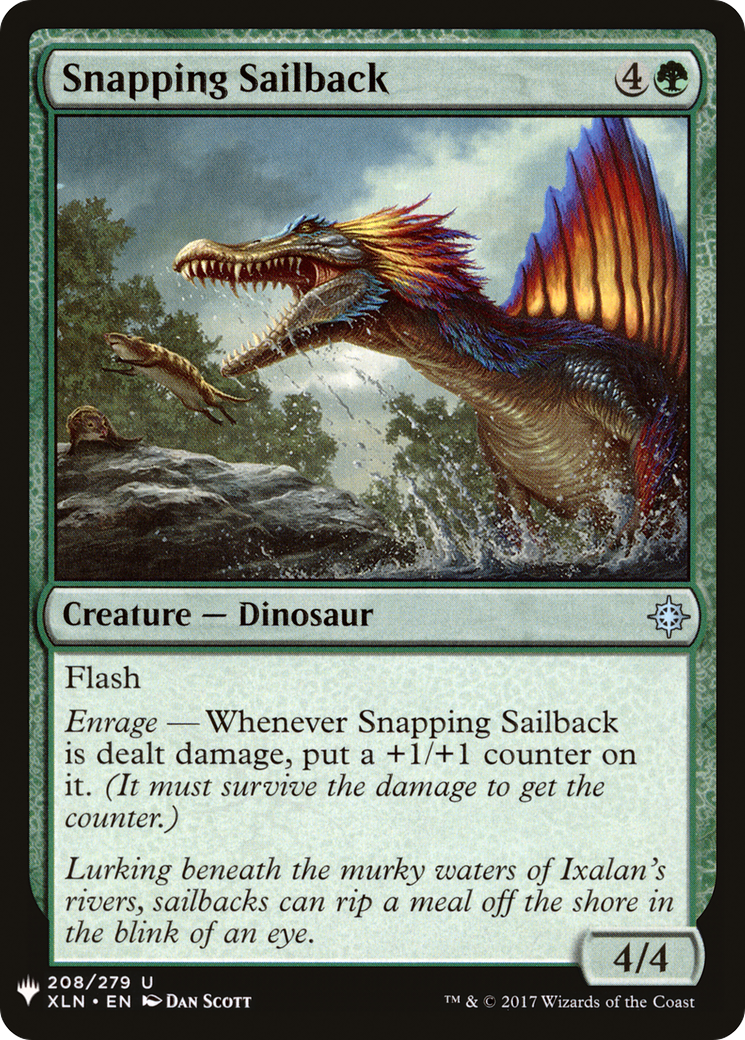 Snapping Sailback (PLST-XLN-208) - La Liste 