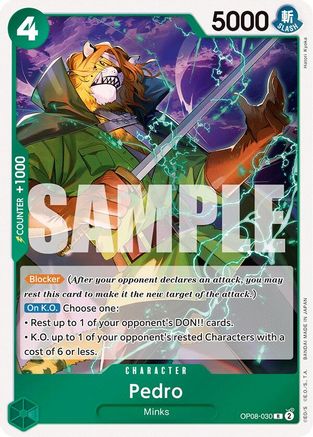 Pedro (OP08-030) - Deux Légendes Foil 