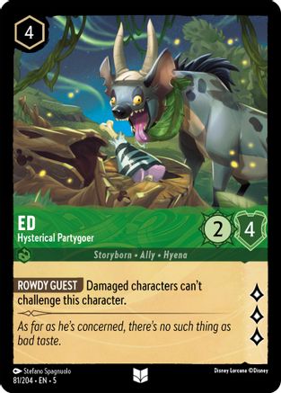 Ed - Hysterical Partygoer (81/204) - Shimmering Skies Cold Foil 