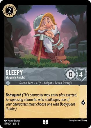 Sleepy - Sluggish Knight (177/204) - Shimmering Skies 