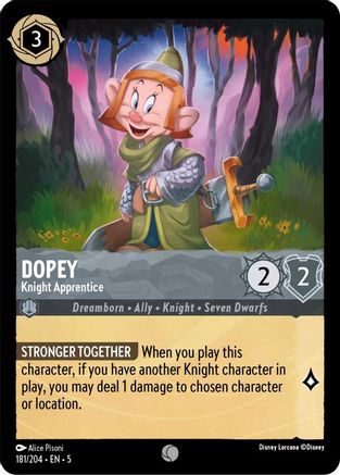 Dopey - Apprenti Chevalier (181/204) - Ciels Chatoyants Feuille Froide 