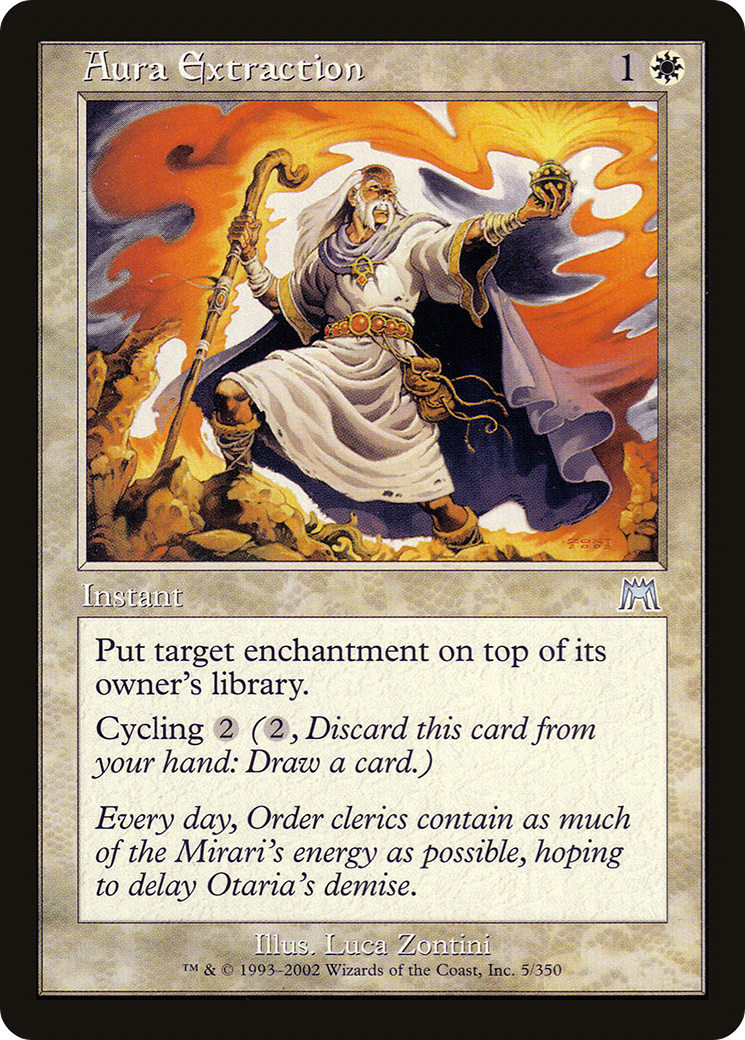 Extraction d'aura (ONS-005) - Onslaught Foil 
