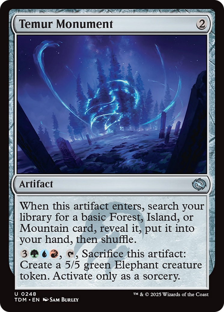 Monument de Temur (TDM-248) - Tarkir : Tempête de dragons 