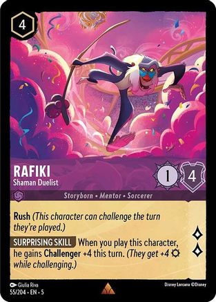 Rafiki - Chaman Duelliste (55/204) - Shimmering Skies 