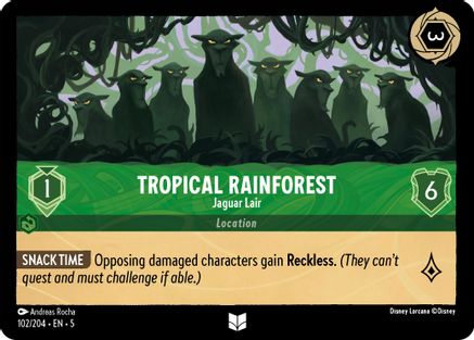 Forêt tropicale humide - Repaire du jaguar (102/204) - Ciel chatoyant, feuille froide 