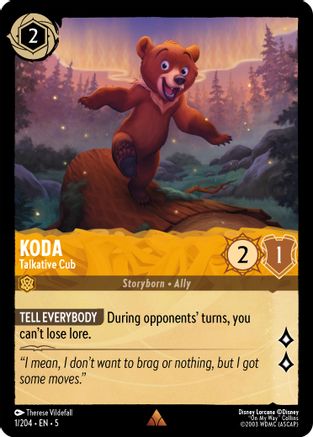Koda - Louveteau bavard (1/204) - Ciel chatoyant, feuille froide 