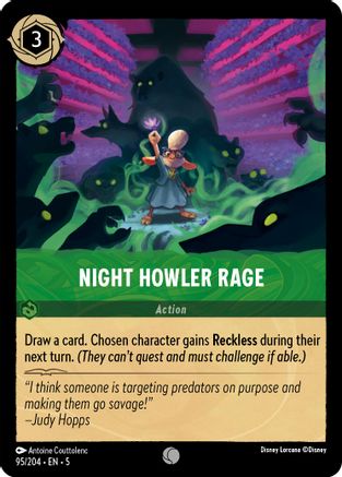 Rage du Hurleur Nocturne (95/204) - Ciels Scintillants Feuille Froide 