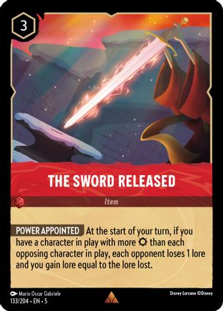 L'Épée Libérée (133/204) - Shimmering Skies Cold Foil 