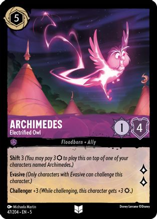 Archimède - Hibou électrifié (47/204) - Ciels chatoyants Feuille froide 
