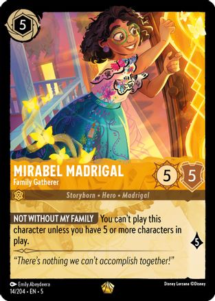 Mirabel Madrigal - Family Gatherer (14/204) - Shimmering Skies Cold Foil 
