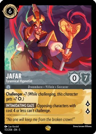 Jafar - Hypnotiseur tyrannique (172/204) - Ciels chatoyants Feuille froide 