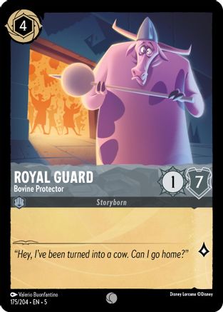 Garde royale - Protecteur bovin (175/204) - Ciel chatoyant Feuille froide 