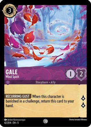 Gale - Esprit du vent (42/204) - Ciel chatoyant Feuille froide 