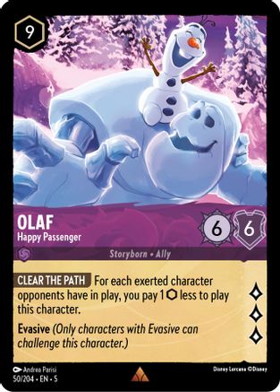 Olaf - Joyeux Passager (50/204) - Ciels chatoyants - Feuille froide 