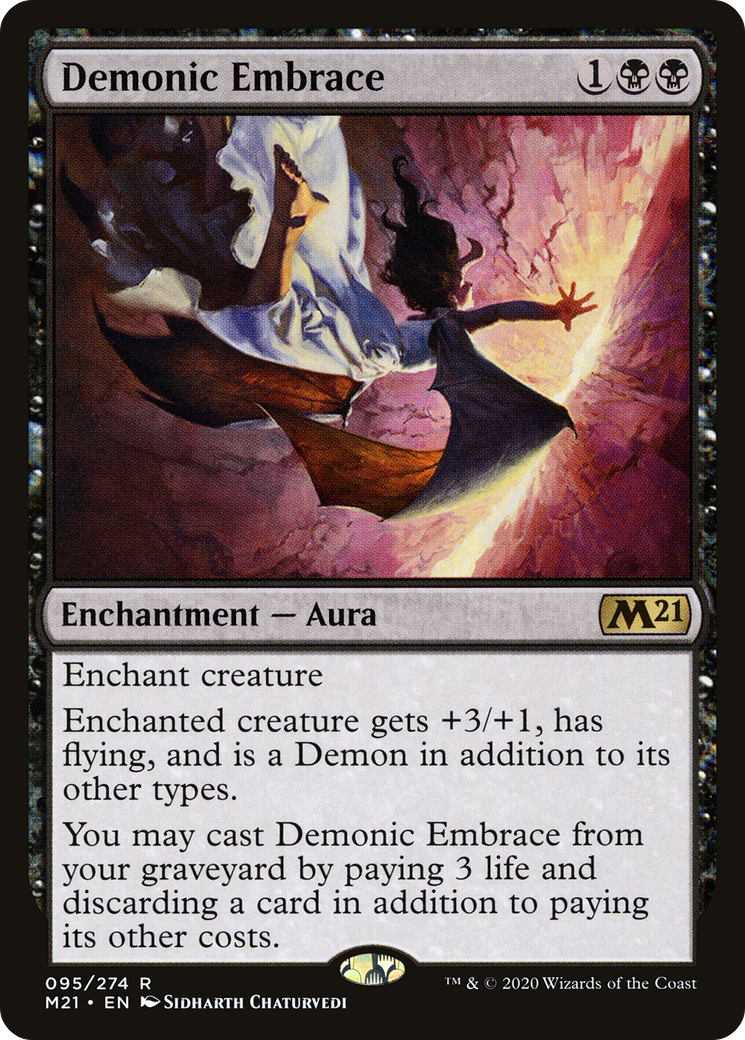 Demonic Embrace (M21-095) - Core Set 2021 Foil