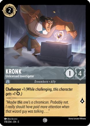 Kronk - Enquêteur sans licence (178/204) - Ciels scintillants - Feuille froide 
