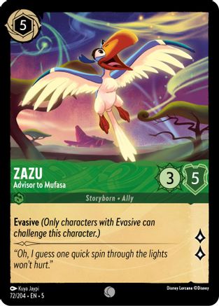 Zazu - Conseiller de Mufasa (72/204) - Ciels chatoyants 