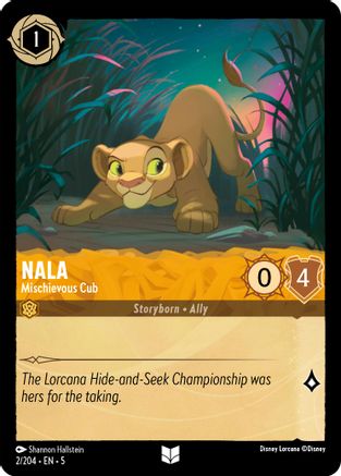 Nala - Petit Ourson Espiègle (2/204) - Ciels Chatoyants Feuille Froide 