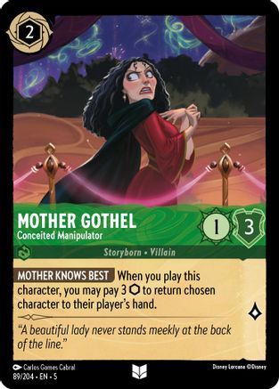 Mère Gothel - Manipulatrice prétentieuse (89/204) - Ciels chatoyants 