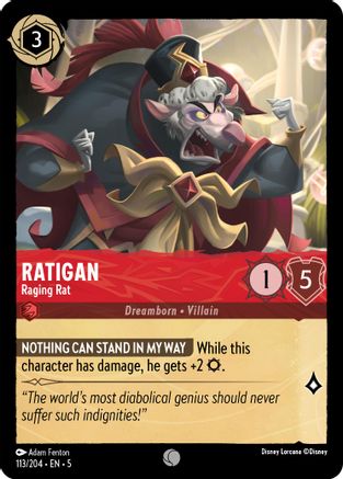 Ratigan - Raging Rat (113/204) - Ciels chatoyants Feuille froide 