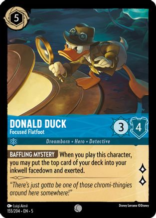 Donald Duck - Flatfoot concentré (155/204) - Ciel scintillant 